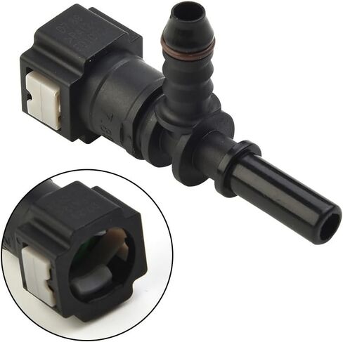 Auto Flow 7.89mm ID6 Female Fuel Line Quick Release Connector Nylon Bundy Tee Fitting for Car Fluid Systems -40°C to 115°C in Saudi Arabia