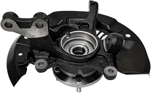 Autoshack Front Steering Touring Knuckles & Wheel Bearing Hub Assembly 5 Lugs مع زوج ABS من 2 سائق ومسافر من جانب الركاب لعام 2011-2014 2015 2016 2017 Toyota Sienna 2.7L 3.5L V6 FWD KN798432PR in Kuwait