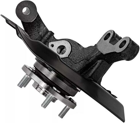 Autoshack Front Steering Touring Knuckles & Wheel Bearing Hub Assembly 5 Lugs مع زوج ABS من 2 سائق ومسافر من جانب الركاب لعام 2011-2014 2015 2016 2017 Toyota Sienna 2.7L 3.5L V6 FWD KN798432PR in Kuwait