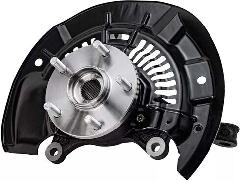 Autoshack Front Steering Touring Knuckles & Wheel Bearing Hub Assembly 5 Lugs مع زوج ABS من 2 سائق ومسافر من جانب الركاب لعام 2011-2014 2015 2016 2017 Toyota Sienna 2.7L 3.5L V6 FWD KN798432PR in Kuwait