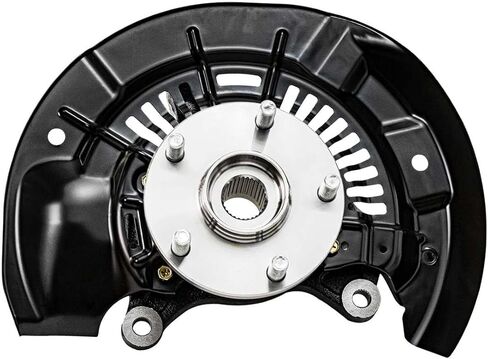 Autoshack Front Steering Touring Knuckles & Wheel Bearing Hub Assembly 5 Lugs مع زوج ABS من 2 سائق ومسافر من جانب الركاب لعام 2011-2014 2015 2016 2017 Toyota Sienna 2.7L 3.5L V6 FWD KN798432PR in Kuwait