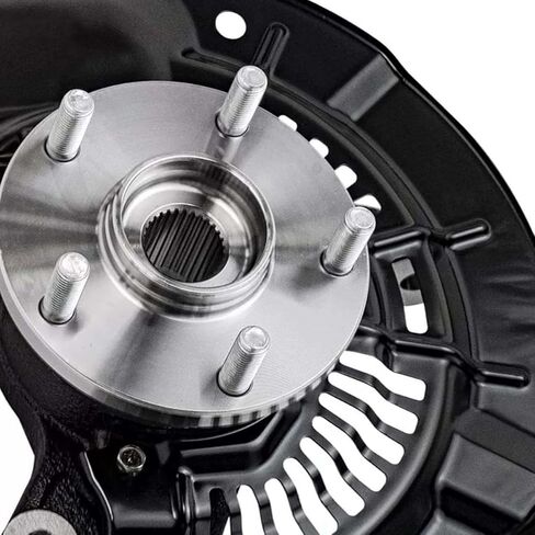 Autoshack Front Steering Touring Knuckles & Wheel Bearing Hub Assembly 5 Lugs مع زوج ABS من 2 سائق ومسافر من جانب الركاب لعام 2011-2014 2015 2016 2017 Toyota Sienna 2.7L 3.5L V6 FWD KN798432PR in Kuwait