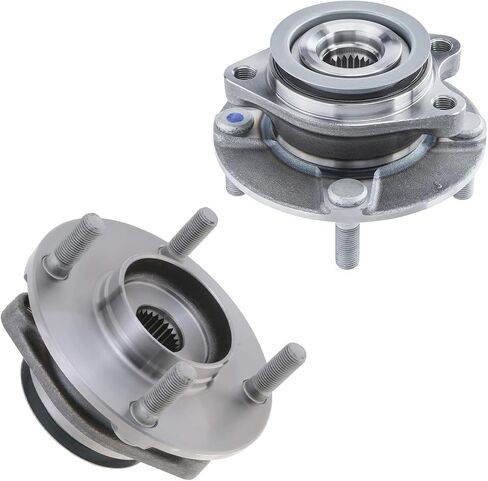 Detroit Axle - 2 Front Wheel Bearing Hubs for 2007-2012 Nissan Versa [4-Wheel ABS], 2008 2009 2010 2011 Wheel Bearing and Hubs Assembly Replacement in Saudi Arabia