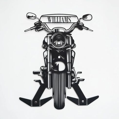 حامل خوذة Harley Davidson المخصص - فن المعادن الشخصية ، هدية رجل الدراجات النارية له ، أبي ، راكب الدراجة النارية in Kuwait