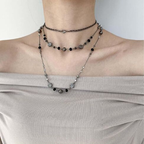 Long Pearl Necklaces for Women Dainty Pearls Chain Gold and Long Layered Statement Sweater Strand Chain Jewelry in Kuwait