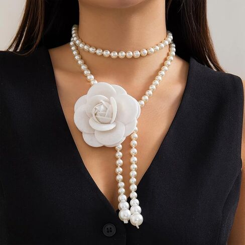 White Large Flowers Pearl Bead Waist Belts for Women Fashion Floral Costume Dress Wedding Belt Bridal Formal Jewelry in Kuwait