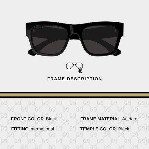 Gucci GG1793S Designer Fashion Sunglasses for Men - Stylish Square Shape Eyewear with Luxury eSHADES Kit - Embrace Sophistication and Elegance in Saudi Arabia