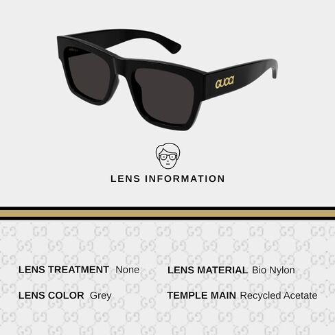 Gucci GG1793S Designer Fashion Sunglasses for Men - Stylish Square Shape Eyewear with Luxury eSHADES Kit - Embrace Sophistication and Elegance in Saudi Arabia