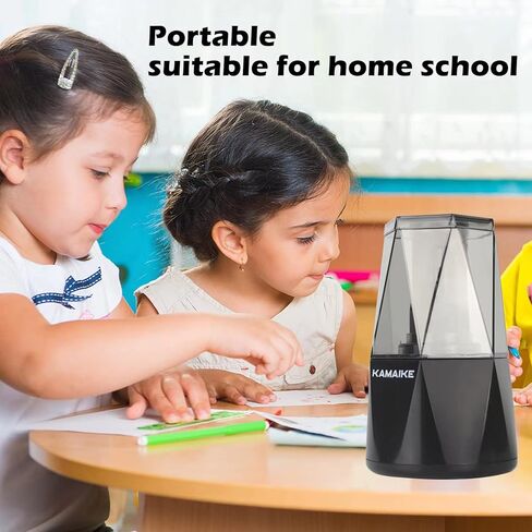 Electric Pencil Sharpener, Pencil Sharpeners for Colored Pencils, Portable Pencil Sharpeners Electric Plug in for 6-8mm No.2/Colored Pencils in Kuwait