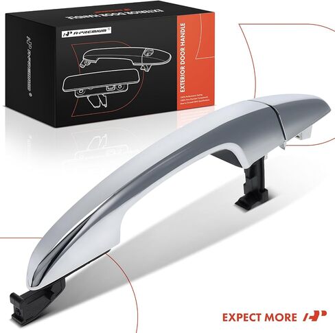 A-Premium Rear Right Passenger Side Exterior Door Handle Compatible with Hyundai Sonata 2015 2016 2017 2018 2019, Chrome, Replace# 82661C1010, 83662C1010 in Saudi Arabia