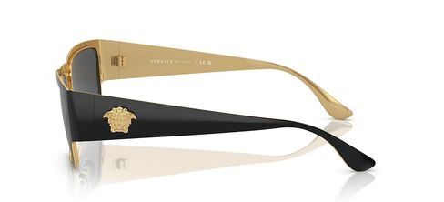 Versace Man Sunglasses Black Frame ، عدسات رمادية داكنة ، 56 ملم in Saudi Arabia