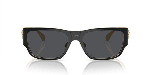 Versace Man Sunglasses Black Frame ، عدسات رمادية داكنة ، 56 ملم in Saudi Arabia