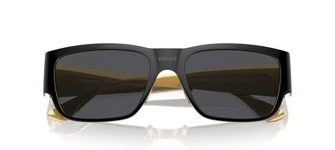 Versace Man Sunglasses Black Frame ، عدسات رمادية داكنة ، 56 ملم in Saudi Arabia