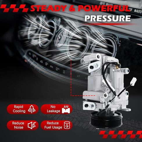 ضاغط AC مناسب لـ MAZ-DA 3 2004-2009 2.0L ، MAZ-DA 3 04-09 2.3L ، MAZ-DA 3 Sport 2009 2.0L ، MAZ-DA 5 06-10 2.3L ، ضاغطات تكييف الهواء مع القابض استبدال 57463 ، 58463 in Saudi Arabia