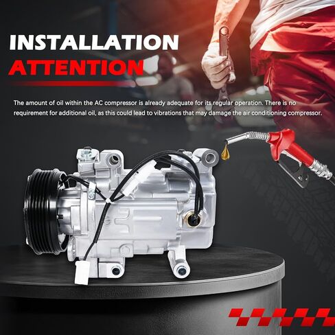 ضاغط AC مناسب لـ MAZ-DA 3 2004-2009 2.0L ، MAZ-DA 3 04-09 2.3L ، MAZ-DA 3 Sport 2009 2.0L ، MAZ-DA 5 06-10 2.3L ، ضاغطات تكييف الهواء مع القابض استبدال 57463 ، 58463 in Saudi Arabia
