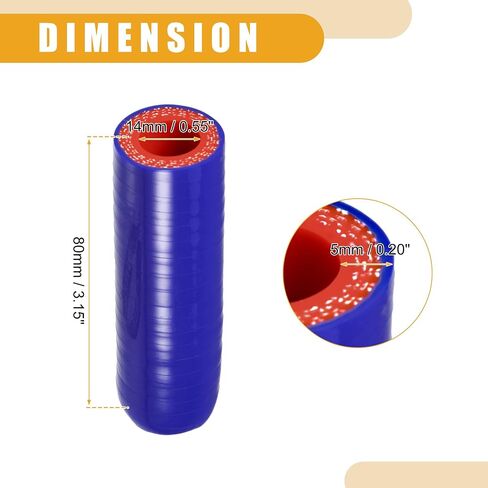 1 Set 14mm 0.55" ID Universal Silicone Coolant Cap Intake Vacuum Hose End Plug - Car for Coolant Heater Bypass Vacuum Water Port - Silicone Blue Red in Saudi Arabia