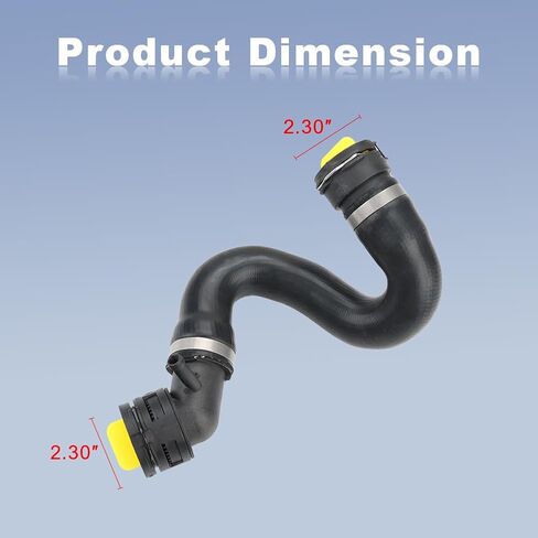 Jdmon Radiator Soolant خرطوم متوافق مع Audi Q7 2010 2011 2012 2013 2014 2015 2016 استبدال 7L8122101D in Saudi Arabia