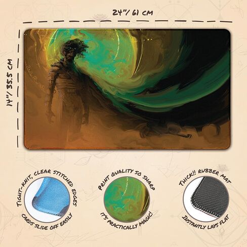 Spice Synergy (مخيط) - مفرش لعب MTG، Dune - متوافق مع مفرش اللعب Magic The Gathering - Play MTG، YuGiOh، TCG - تصميمات وإكسسوارات فنية لبساط اللعب الأصلي in Kuwait
