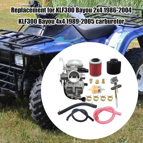 KLF300 Carburetor Replacement for Kawasaki Bayou 300 KLF300B 2x4 1986-2004 KLF300C 4x4 1989-2004 in Saudi Arabia