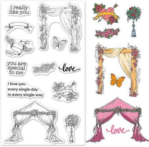 طوابع واضحة لعيد الحب لصنع البطاقات، قلوب الحب، كلمات، لافتات مطاطية، طوابع مطاطية لعيد الحب، أختام سيليكون شفافة لعيد الحب، DIY، سكرابوكينغ، النقش، ألبوم البطاقات الورقية، اللوازم الحرفية in Kuwait