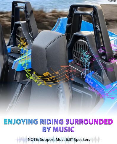 حاويات مكبر الصوت 6.5 "لقرون Polaris Slingshot 2020-2025 ، مقعد خلفي 6.5 بوصة مكبرات الصوت يركع قوس Polaris Slingshot sl sl r le 2020-2025 الملحقات (2pcs) in Saudi Arabia
