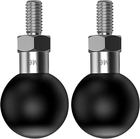1 inch Ball Mount with M6 x 1.0mm Threaded Post Compatible with RAM Mounts Socket Arm in B Size for Action Camera/GPS/Bike/Motorcycle/ATV Phone Holder/Rearview Mirror (Black 1) in Saudi Arabia