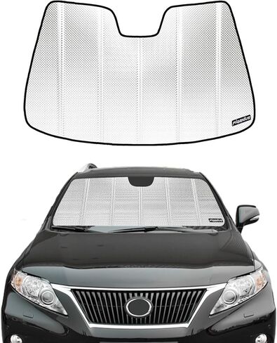 Windshield Sun Shade for Lexus RX350/RX450h 2016-2022, RX350L/RX450hL 2018-2022. Reflective Aluminum Film Front Window Sunshade - BLAZBLOCK in Kuwait