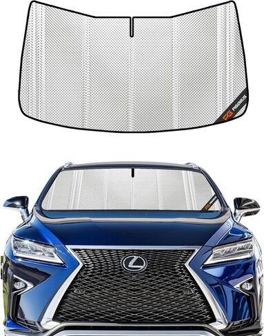 Windshield Sun Shade for Lexus RX350/RX450h 2016-2022, RX350L/RX450hL 2018-2022. Reflective Aluminum Film Front Window Sunshade - BLAZBLOCK in Kuwait