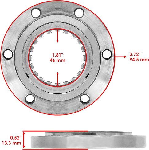 Caltric Starter Clutch طريقة واحدة تحمل مع Suzuki LT-F300F King Quad 300 4x4 1999-2002 in Saudi Arabia