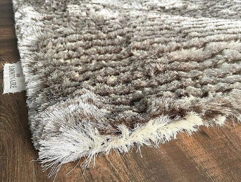 Handmade Carpet Mink Shag Easy Maintenance Rug for Living Room, Bed Room & Family Room Floors (5' x 7') in Saudi Arabia