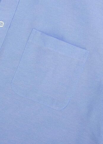 Men's Classic Oxford Shirt Solid Long Sleeve Button Down Casual Woven Shirts with Pocket in Saudi Arabia