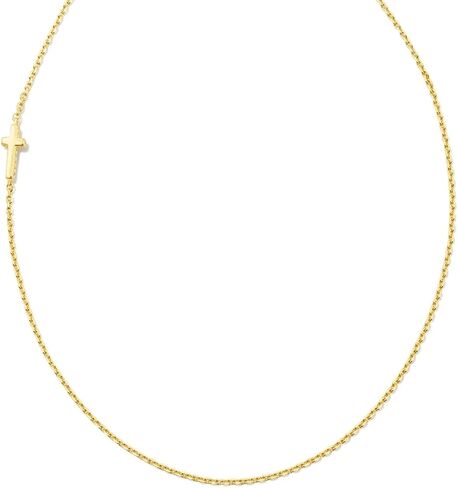 Kendra Scott Cross Inline Necklace, 18k Gold Vermeil in Saudi Arabia