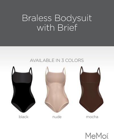 Memoi Braless Bodysuitwear مع ملخصات ملابس صغيرة ، مشكل جسم سلس للنساء - أحجام متوسطة - 1x in Kuwait