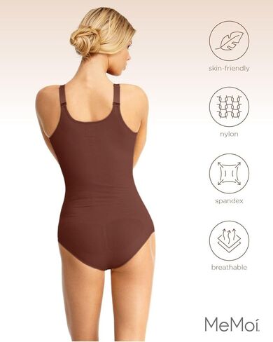 Memoi Braless Bodysuitwear مع ملخصات ملابس صغيرة ، مشكل جسم سلس للنساء - أحجام متوسطة - 1x in Kuwait