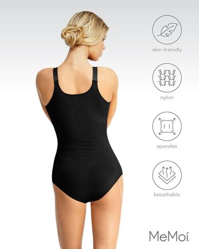 Memoi Braless Bodysuitwear مع ملخصات ملابس صغيرة ، مشكل جسم سلس للنساء - أحجام متوسطة - 1x in Kuwait