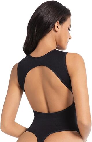 Backless Shapewear for Women Tummy Control Bodysuit – Seamless Backless Body Shaper with Free Silicone Pasties in Saudi Arabia