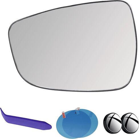 EAP Driver Side Mirror Glass Compatible with Hyundai Elantra 2011-2016 (Korea Built), Elantra GT 2013-2017, Veloster 2011-2017, Heated, 876113X070 876113X570 876113Y500 876112V110 876112V310 in Saudi Arabia
