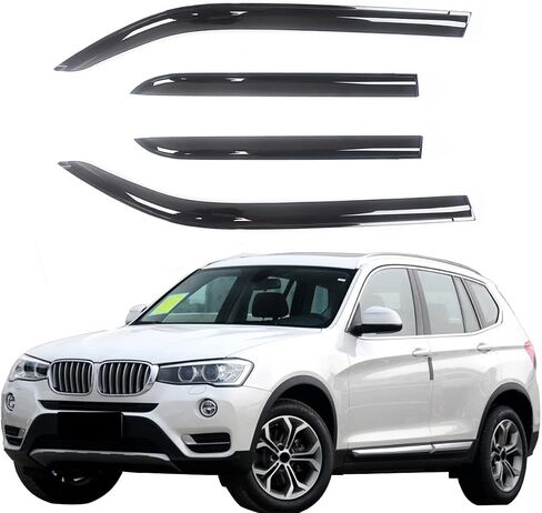 شريط نافذة النافذة النافذة واقي المطر مناسب ل BMW X3 F25 2011-2017 نافذة دخان in Saudi Arabia