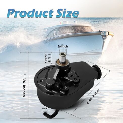 Power Steering Pump Compatible with Mercruiser gas engine fit for 4.3L 262 V6, 5.0L 305 V8, 5.7L 350 V8 Alpha Bravo, 5.8L 357 Alpha, 6.2L 377 V8, 6.3L 383 Bravo, 6.3L 385, 7.4L 454 V8, 8.2L 502 V8 in Saudi Arabia