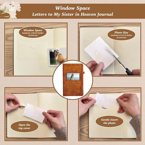 Letters To My Dad In Heaven Journal 200 Pages Notebook A5 Lined with Window in Cover, In Loving Memory of Dad, Memorial Sympathy Condolence Remembrance Grieving Gifts for Loss of Dad in Kuwait