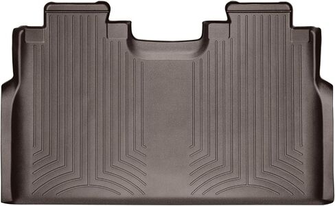 WeatherTech Custom Fit FloorLiners for Ford Super Duty (Crew Cab) F-150, F-150 Lightning, F-150 Raptor, F-250/F-350/F-450/F-550-2nd Row (446972), Black in Saudi Arabia