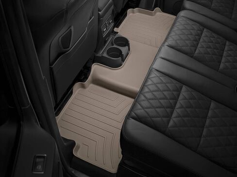 Weathertech مخصص Floirliners for Ford Super Duty (Crew Cab) F-150 ، F-150 Lightning ، F-150 Raptor ، F-250/F-350/F-450/F-550-2nd Row (446972) ، Black in Saudi Arabia