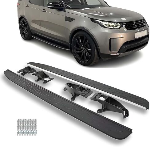 Side Step Running Boards Compatible with 2017-2024 Land Rover Discovery 5 L462 Aluminum Side Step Nerf Bar in Kuwait