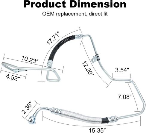 Power Steering Pressure Hose Compatible with Lexus RX300 3.0L V6 1999 2000 2001 2002 2003, Replacement for 3402549, 44410-48030 in Saudi Arabia