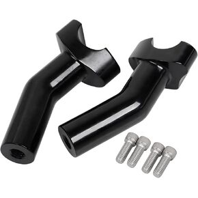 6" Tall Pullback Handlebar Risers Fit for Harley Dyna Street bob Fat Boy Wide Glide Low Rider Softail Sportster (1 inch Handlebars), Black in Kuwait