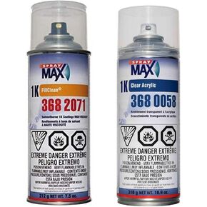 SprayMax 1K Paint Kit For Chevrolet AZTEC BRONZE METALLIC 3487 Includes One Can of Basecoat Paint and One Clearcoat Can in Kuwait