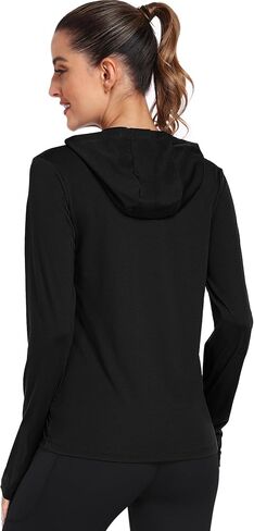 Women's Long Sleeve Hoodie Workout Shirts Athletic Hiking T Shirts Lightweight Quick Dry Tops in Kuwait