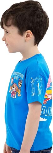 Paw Patrol Shirt | Skye, Marshall, Chase Boys Tshirt | Cotton T Shirt | Cute Boys T-Shirts | Ages 2T to 8 in Saudi Arabia