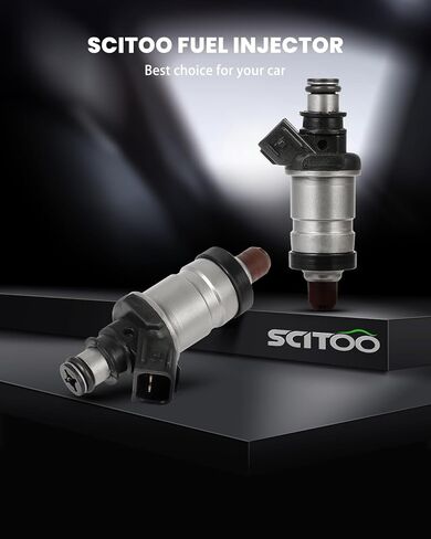 4pcs حاقن الوقود Scitoo متوافقة مع 1997-2001 لـ Honda Prelude Automotive Engine Injector FJ582،06164P5M000 ؛ 06164pby000 (ثقب واحد) in Saudi Arabia