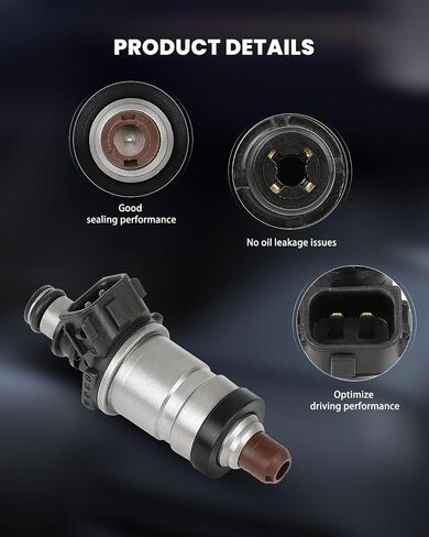 4pcs حاقن الوقود Scitoo متوافقة مع 1997-2001 لـ Honda Prelude Automotive Engine Injector FJ582،06164P5M000 ؛ 06164pby000 (ثقب واحد) in Saudi Arabia
